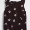 Crop-Tanktop aus Leinenmischung
