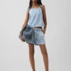 Crop-Top aus Denim