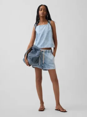 Crop-Top aus Denim