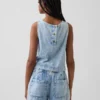 Crop-Top aus Denim