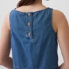 Crop-Top aus Denim