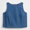 Crop-Top aus Denim