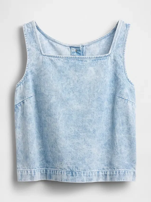 Crop-Top aus Denim