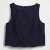 Crop-Top mit Lochmuster