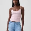 Crop-Top mit Pointelle-Muster