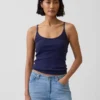 Crop-Top mit Pointelle-Muster
