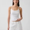 Crop-Top mit Pointelle-Muster