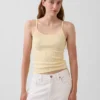 Crop-Top mit Pointelle-Muster