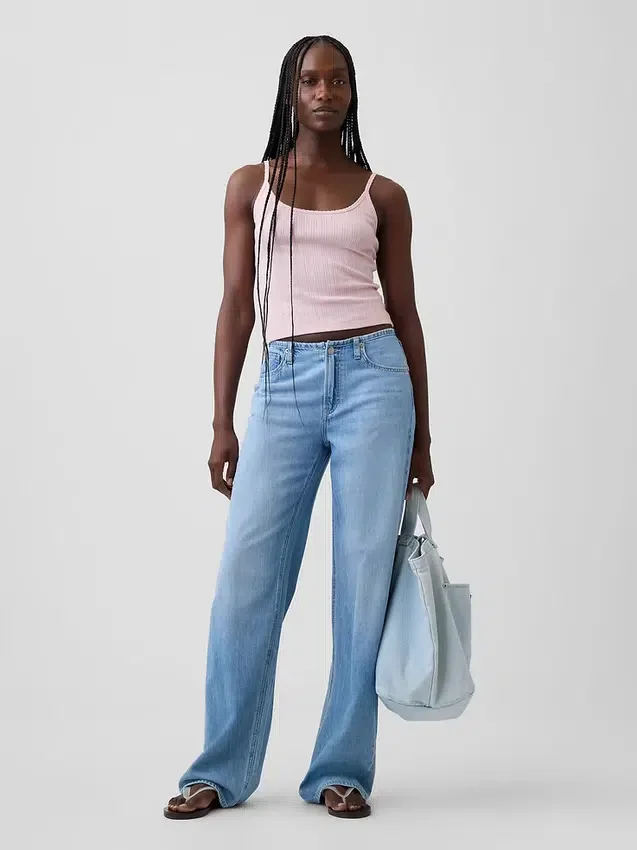 Crop-Top mit Pointelle-Muster