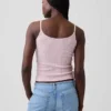 Crop-Top mit Pointelle-Muster