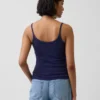 Crop-Top mit Pointelle-Muster