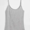 Crop-Top mit Pointelle-Muster