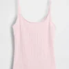 Crop-Top mit Pointelle-Muster