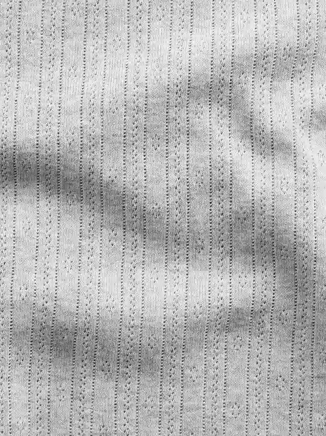 Crop-Top mit Pointelle-Muster
