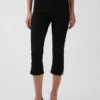 Cropped-Capri-Jeans mit hoher Leibhöhe