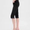 Cropped-Capri-Jeans mit hoher Leibhöhe