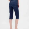 Cropped-Capri-Jeans mit hoher Leibhöhe