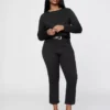 Cropped-Capri-Jeans mit hoher Leibhöhe