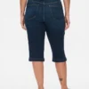 Cropped-Capri-Jeans mit hoher Leibhöhe