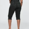 Cropped-Capri-Jeans mit hoher Leibhöhe