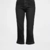 Cropped-Capri-Jeans mit hoher Leibhöhe