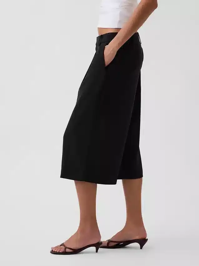 Culotte-Hose mit niedriger Leibhöhe