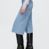 Culotte-Jeans mit hoher Leibhöhe