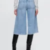 Culotte-Jeans mit hoher Leibhöhe