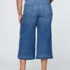 Culotte-Jeans mit hoher Leibhöhe
