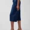 Culotte-Jeans mit hoher Leibhöhe und Gürtel