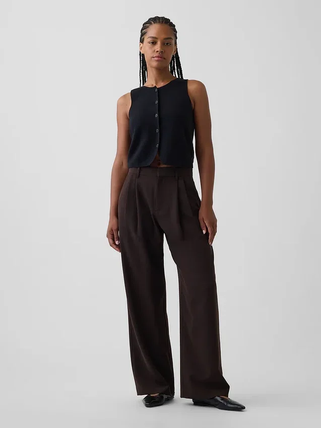 Curvy 365 Hoch taillierte Plisseehose