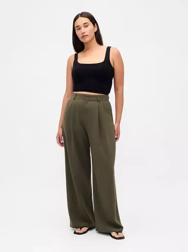 Curvy 365 Hoch taillierte Plisseehose