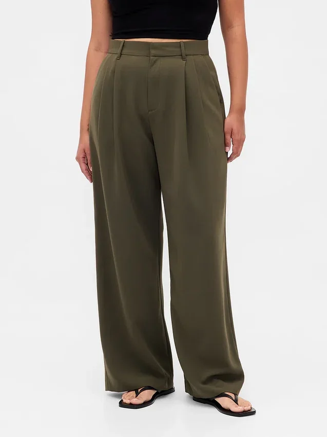 Curvy 365 Hoch taillierte Plisseehose
