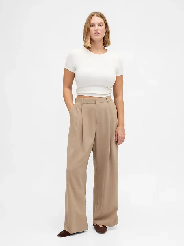 Curvy 365 Hoch taillierte Plisseehose