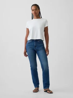 Curvy High-Rise-Jeans im 90er-Jahre-Slim-Straight-Schnitt