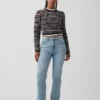 Curvy High-Rise-Jeans im 90er-Jahre-Slim-Straight-Schnitt