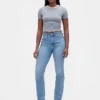 Curvy High-Rise-Jeans im 90er-Jahre-Slim-Straight-Schnitt