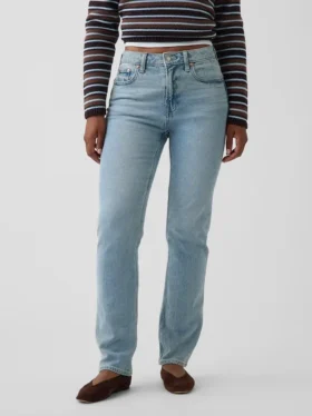Curvy High-Rise-Jeans im 90er-Jahre-Slim-Straight-Schnitt