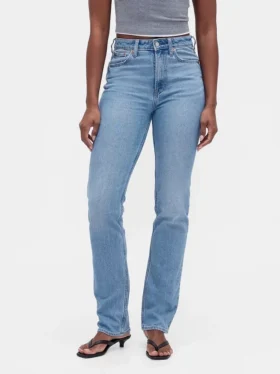 Curvy High-Rise-Jeans im 90er-Jahre-Slim-Straight-Schnitt