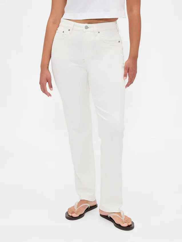 Curvy High-Rise-Jeans im 90er-Jahre-Slim-Straight-Schnitt