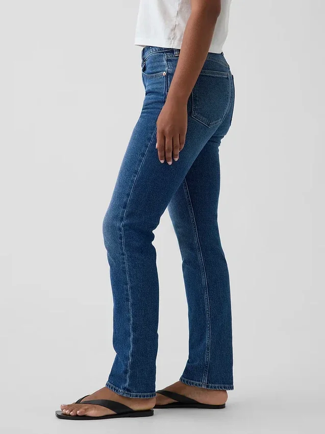 Curvy High-Rise-Jeans im 90er-Jahre-Slim-Straight-Schnitt