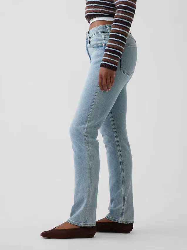 Curvy High-Rise-Jeans im 90er-Jahre-Slim-Straight-Schnitt