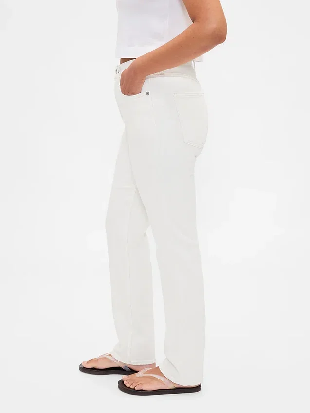 Curvy High-Rise-Jeans im 90er-Jahre-Slim-Straight-Schnitt