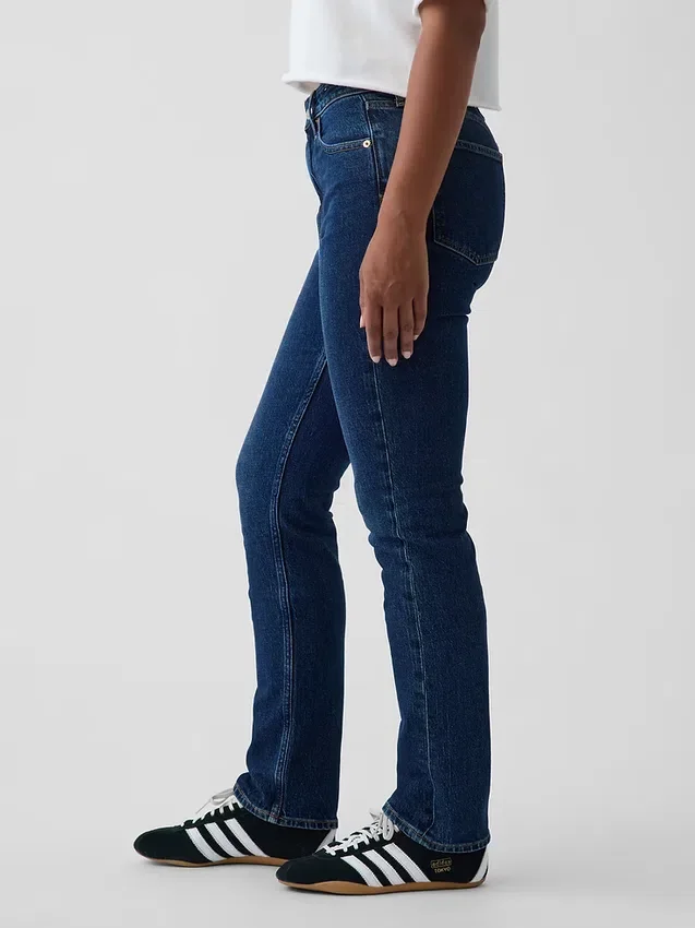 Curvy High-Rise-Jeans im 90er-Jahre-Slim-Straight-Schnitt