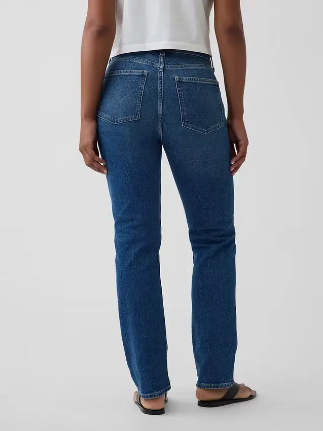 Curvy High-Rise-Jeans im 90er-Jahre-Slim-Straight-Schnitt