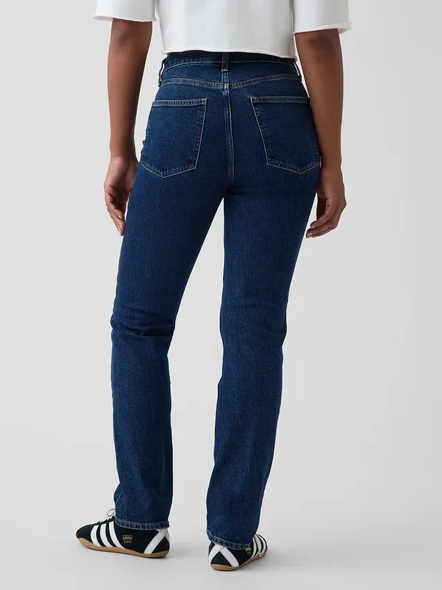Curvy High-Rise-Jeans im 90er-Jahre-Slim-Straight-Schnitt