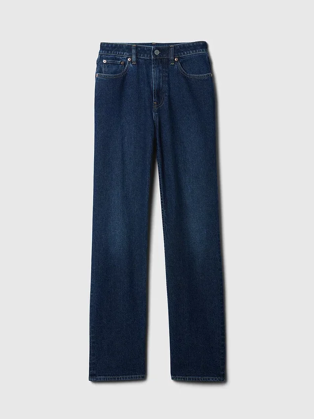 Curvy High-Rise-Jeans im 90er-Jahre-Slim-Straight-Schnitt