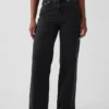Curvy High Rise Stride Jeans mit weitem Bein