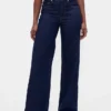 Curvy High Rise Stride Jeans mit weitem Bein