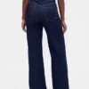 Curvy High Rise Stride Jeans mit weitem Bein